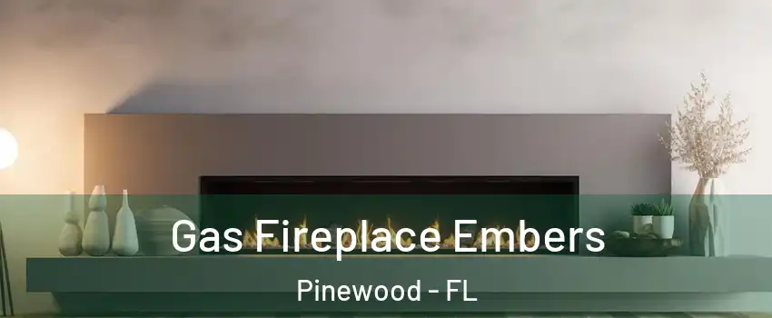  Gas Fireplace Embers Pinewood - FL
